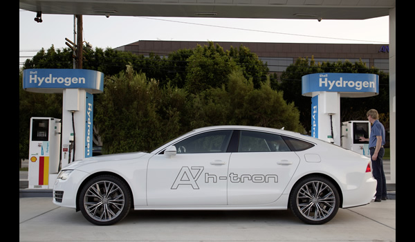 Audi A7 Sportback h-tron quattro hydrogen fuel cell concept 2014 lateral